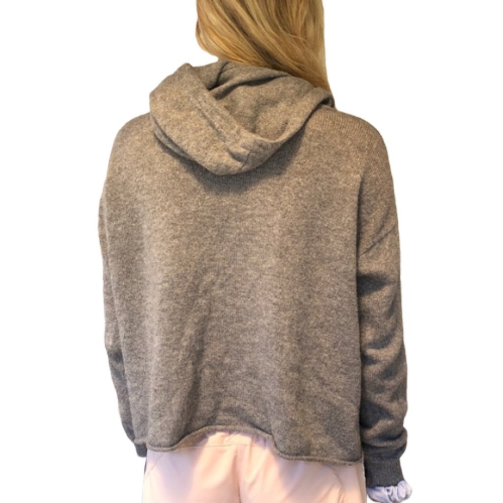 Brandy Melville Hoodie Gray Size S OS - Picture 2 of 7
